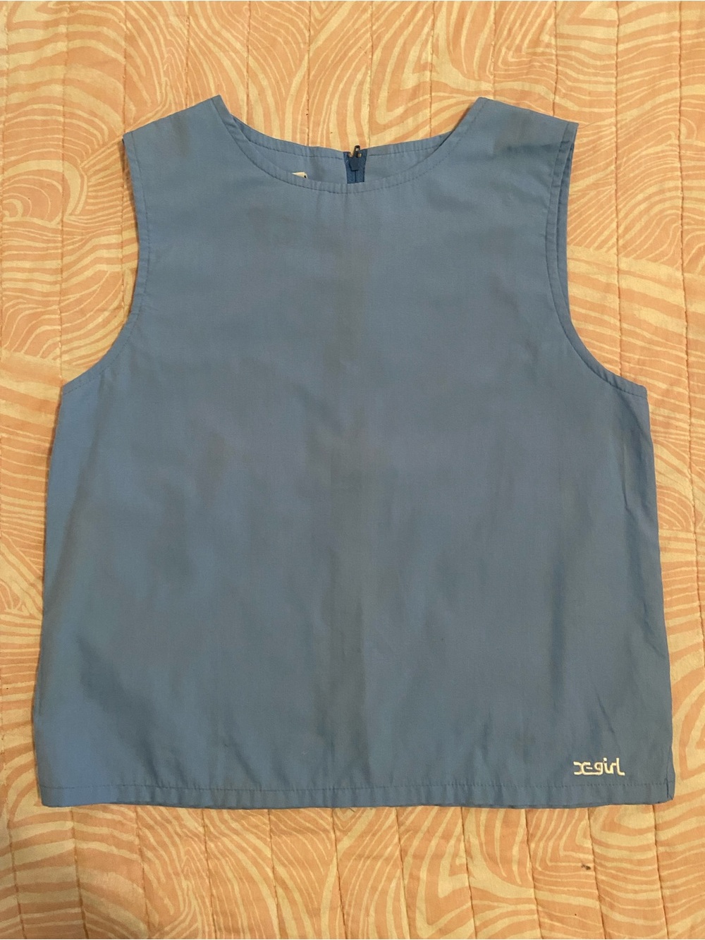 VINTAGE X-Girl Blue Sleeveless Top